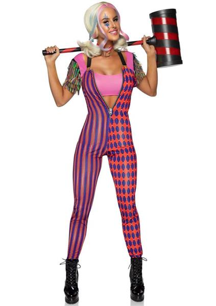 Grote foto harley quinn jumpsuit dames leg avenue verzamelen overige verzamelingen