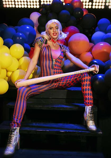 Grote foto harley quinn jumpsuit dames leg avenue verzamelen overige verzamelingen