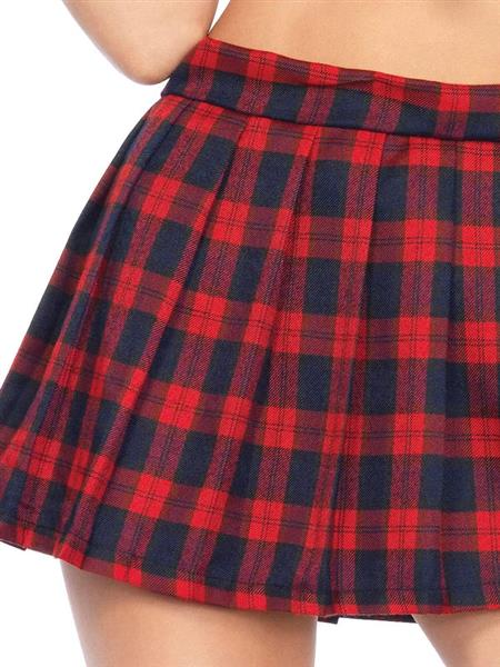 Grote foto schoolmeisje kostuum wit rood dames leg avenue verzamelen overige verzamelingen