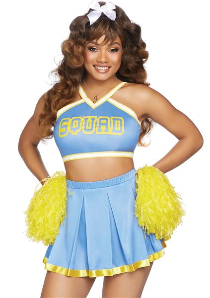 Grote foto cheerleader pak blauw dames leg avenue verzamelen overige verzamelingen