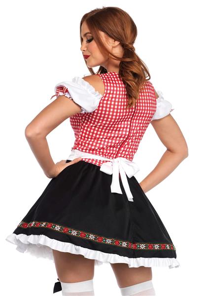 Grote foto rood zwarte dirndl jurk oktoberfest dames leg avenue verzamelen overige verzamelingen