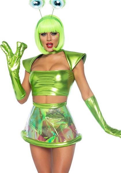 Grote foto alien pak groen dames leg avenue verzamelen overige verzamelingen