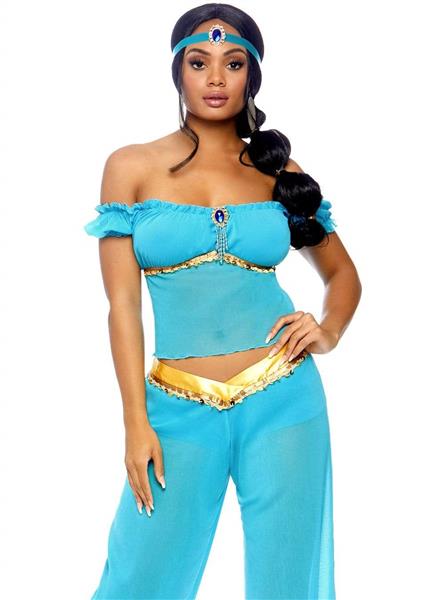 Grote foto prinses jasmine kostuum blauw dames leg avenue verzamelen overige verzamelingen