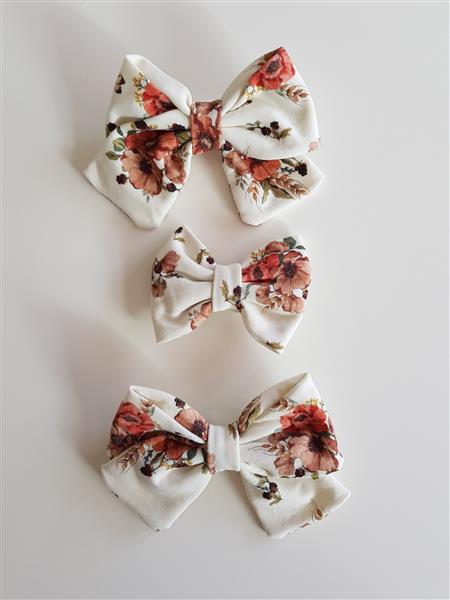 Grote foto haarklem met grote strik bloemen wit kinderen en baby overige