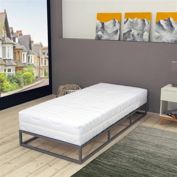 Grote foto vidaxl matras 7 zone 20 cm pocketvering h2 120x200 cm huis en inrichting matrassen en bedbodems