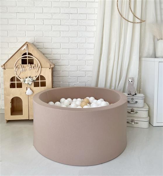 Grote foto ballenbad cotton 90x40cm beige excl ballen kinderen en baby overige