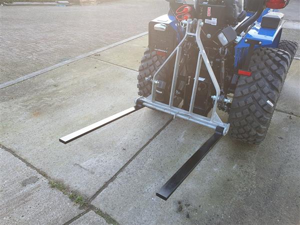 Grote foto kraffter 3 punts palletvork gegalvaniseerd light duty agrarisch mechanisatie