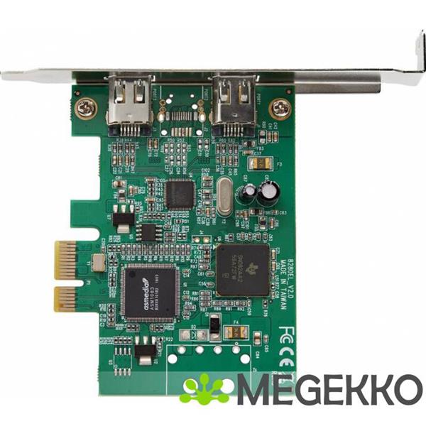 Grote foto startech.com pex1394a2v2 interfacekaart adapter ieee 1394 firewire intern computers en software overige computers en software