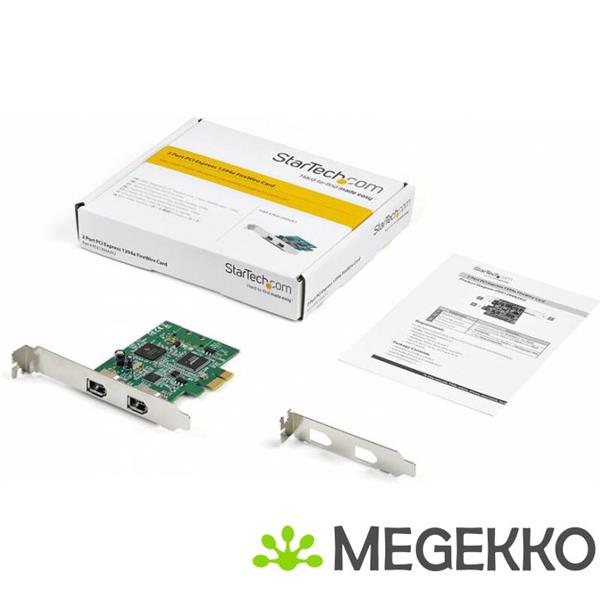 Grote foto startech.com pex1394a2v2 interfacekaart adapter ieee 1394 firewire intern computers en software overige computers en software