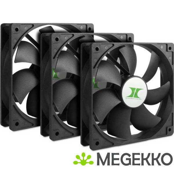 Grote foto inter tech 88887289 120mm fan set voor ipc cases computers en software overige computers en software