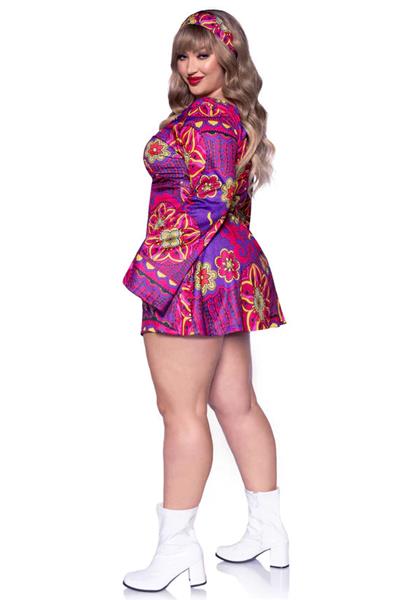 Grote foto hippie 60s jurk paars roze dames leg avenue verzamelen overige verzamelingen