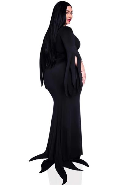 Grote foto morticia jurk zwart dames immortal beauty leg avenue verzamelen overige verzamelingen