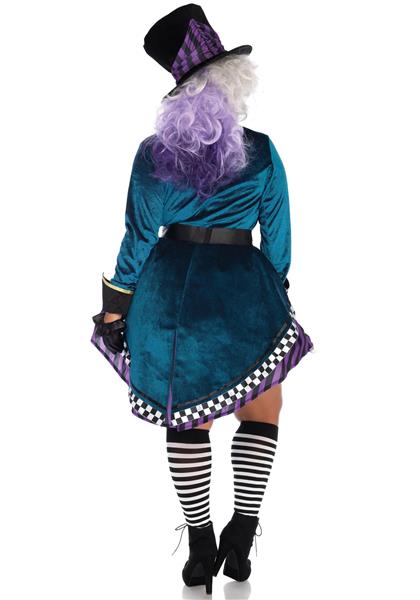 Grote foto mad hatter kostuum paars groen dames leg avenue verzamelen overige verzamelingen