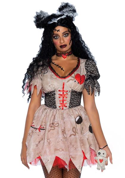 Grote foto halloween jurk dames voodoo pop leg avenue verzamelen overige verzamelingen