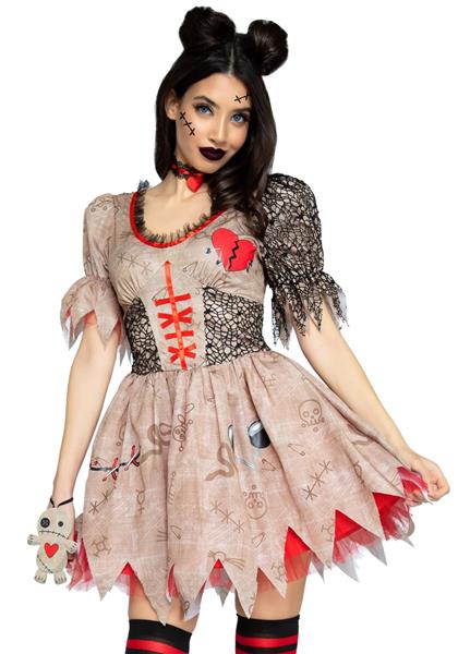 Grote foto halloween jurk dames voodoo pop leg avenue verzamelen overige verzamelingen