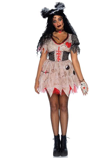 Grote foto halloween jurk dames voodoo pop leg avenue verzamelen overige verzamelingen