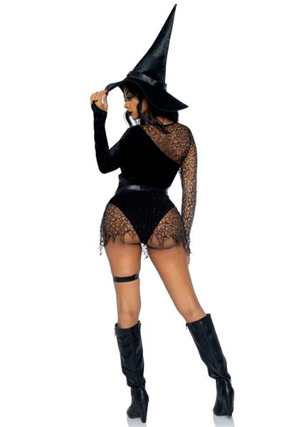 Grote foto halloween kostuum zwart dames bodysuit tovenares leg avenue verzamelen overige verzamelingen