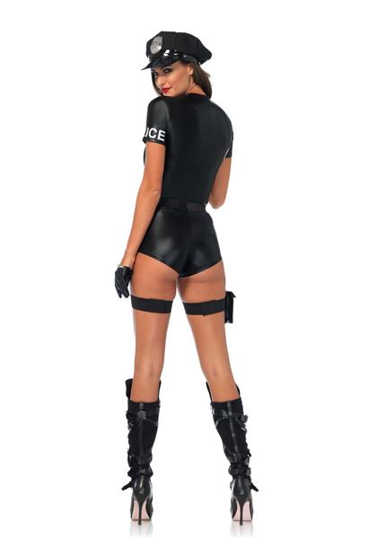 Grote foto politie pak zwart dames bodysuit leg avenue verzamelen overige verzamelingen