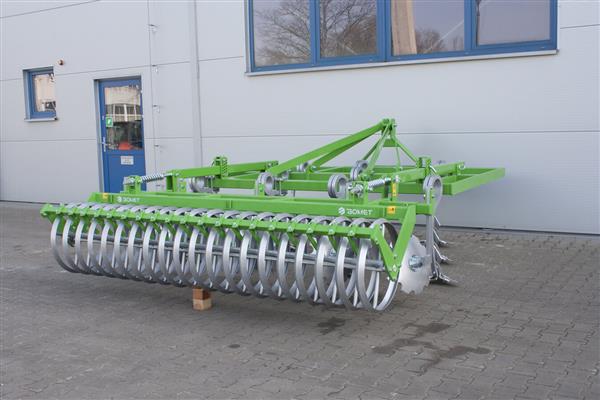 Grote foto bomet stoppel cultivator apus 3 rijen met roller 2.6 3.5m u865 11 agrarisch mechanisatie