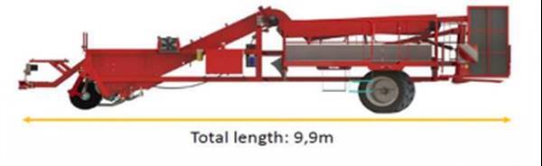 Grote foto asa lift tsp 275 aardappelrooier voor zoete aardappelen agrarisch aardappelpootmachines