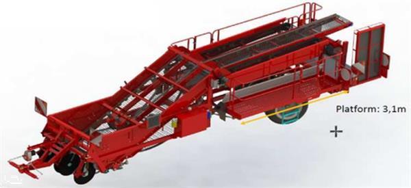 Grote foto asa lift tsp 275 aardappelrooier voor zoete aardappelen agrarisch aardappelpootmachines