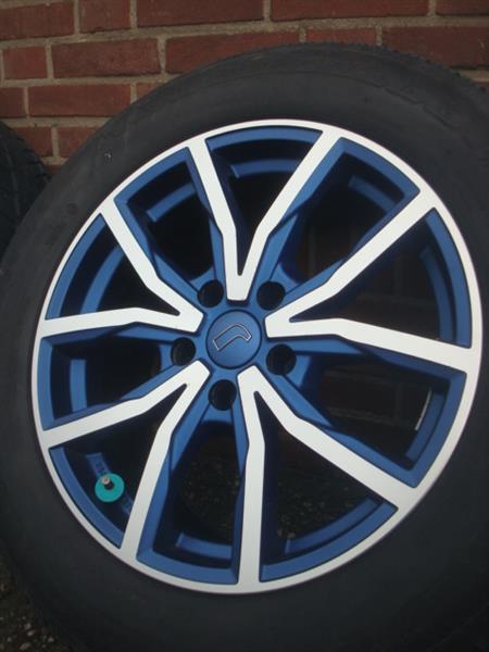 Grote foto 17 dezent blauw velgen banden dunlop winter 5x112 auto onderdelen banden en velgen
