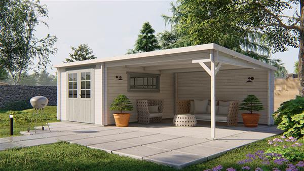 Grote foto tuinhuis anton met overkapping 300 400x400 tuin en terras tuinhuisjes en blokhutten