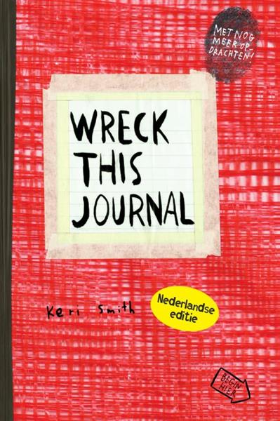 Grote foto wreck this journal nl editie rood boeken hobby en vrije tijd