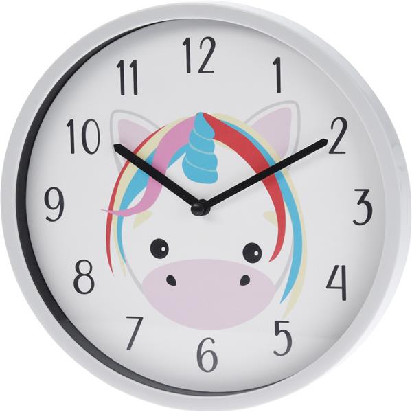 Grote foto wandklok eenhoorn rond 22cm huis en inrichting klokken