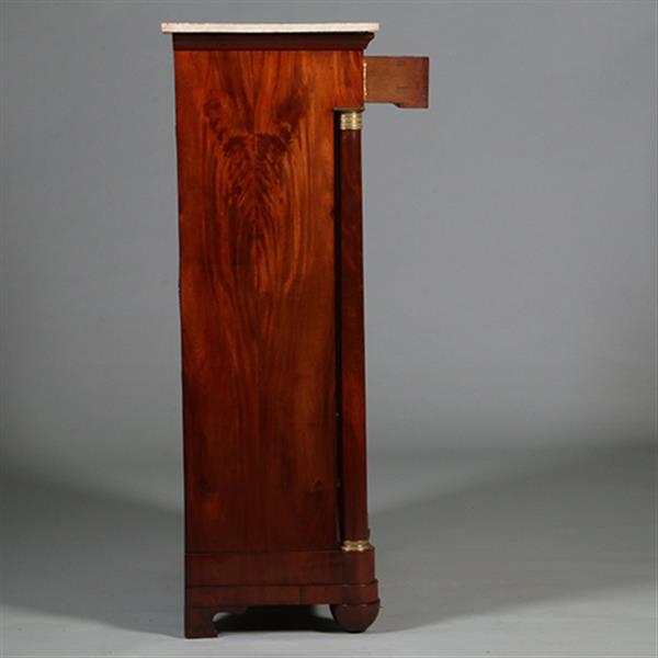 Grote foto empire secretaire abattant of klepbureau in mahonie met brons no.260640 antiek en kunst overige in antiek gebruiksvoorwerpen