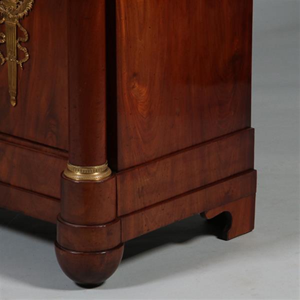 Grote foto empire secretaire abattant of klepbureau in mahonie met brons no.260640 antiek en kunst overige in antiek gebruiksvoorwerpen