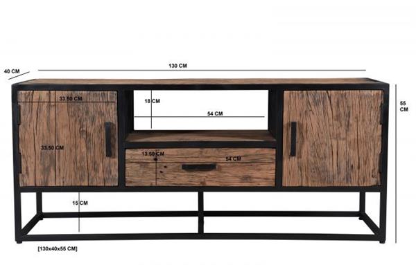 Grote foto tv meubel dakota 130x45x55 cm huis en inrichting eettafels