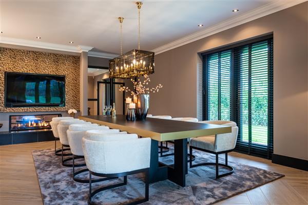 Grote foto eettafel cambon 280 cm rechthoek dark coffee richmond interiors huis en inrichting eettafels