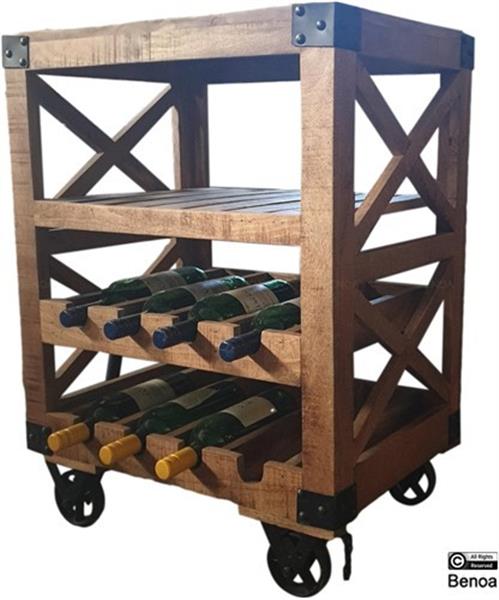 Grote foto wijn trolley industrieel huis en inrichting eettafels