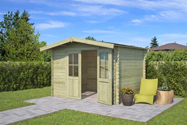 Grote foto tuinhuis blokhut baltimore 312 x 250 cm tuin en terras tuinhuisjes en blokhutten