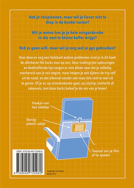 Grote foto de allerbeste life hacks voor reizigers boeken stripboeken