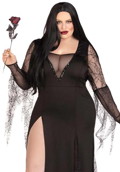 Grote foto morticia jurk dames plus size leg avenue verzamelen overige verzamelingen