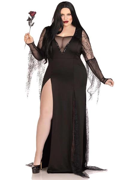 Grote foto morticia jurk dames plus size leg avenue verzamelen overige verzamelingen
