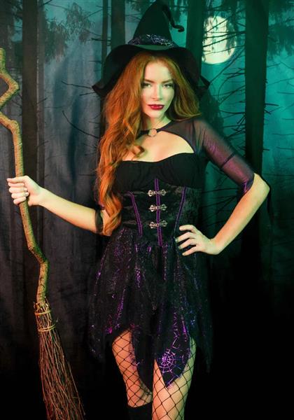 Grote foto halloween jurk dames mystical leg avenue verzamelen overige verzamelingen