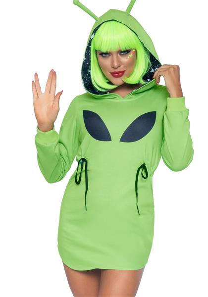 Grote foto alien jurk groen dames leg avenue verzamelen overige verzamelingen