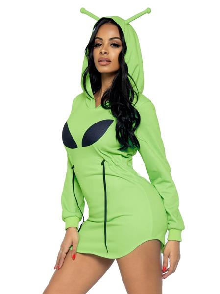 Grote foto alien jurk groen dames leg avenue verzamelen overige verzamelingen