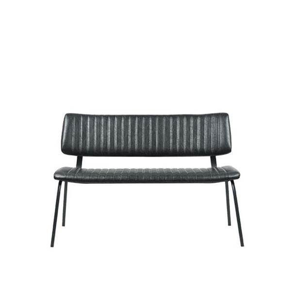 Grote foto eetkamerbank gusto 120x63x81 cm zwart pu huis en inrichting bankstellen