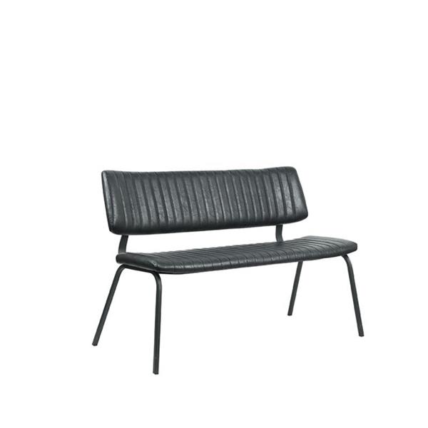 Grote foto eetkamerbank gusto 120x63x81 cm zwart pu huis en inrichting bankstellen