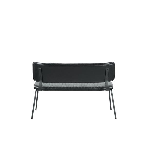 Grote foto eetkamerbank gusto 120x63x81 cm zwart pu huis en inrichting bankstellen