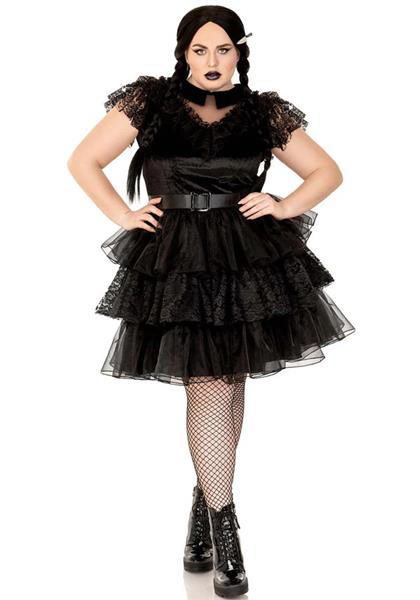 Grote foto raving rebel wednesday jurk dames plus size leg avenue verzamelen overige verzamelingen