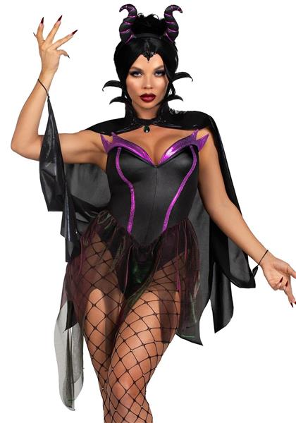 Grote foto halloween kostuum dames bodysuit evil enchantress leg avenue verzamelen overige verzamelingen