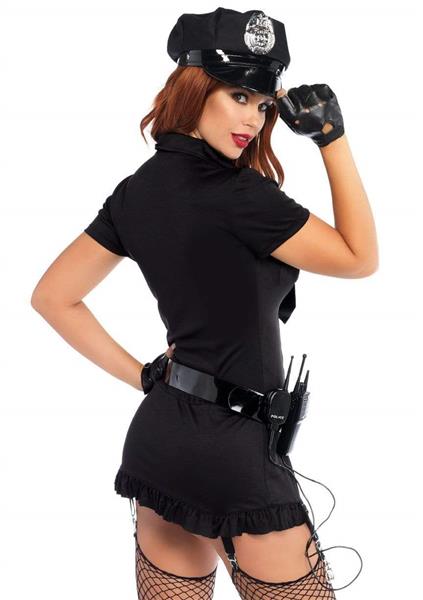 Grote foto politie jurk zwart dames dirty cop leg avenue verzamelen overige verzamelingen