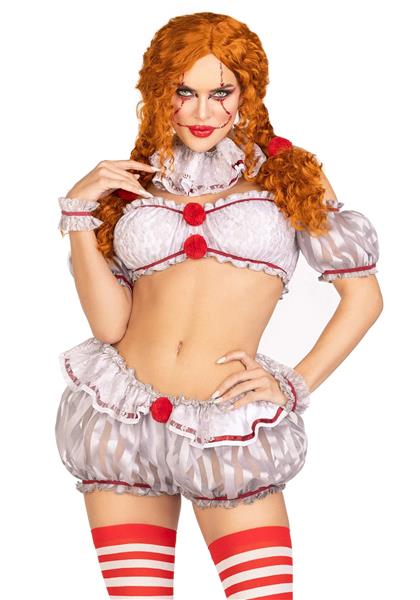 Grote foto halloween kostuum dames clown leg avenue verzamelen overige verzamelingen