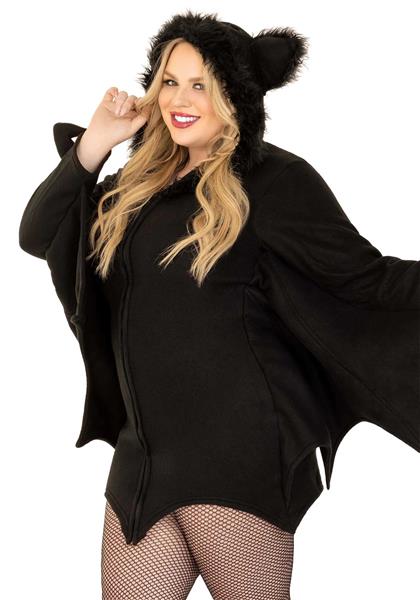 Grote foto vleermuis jurk zwart dames plus size leg avenue verzamelen overige verzamelingen