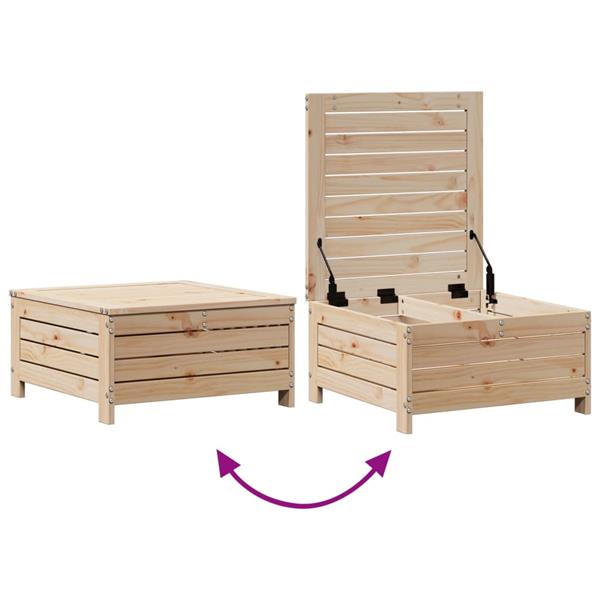 Grote foto vidaxl 3 delige loungeset met kussens massief grenenhout tuin en terras tuinmeubelen